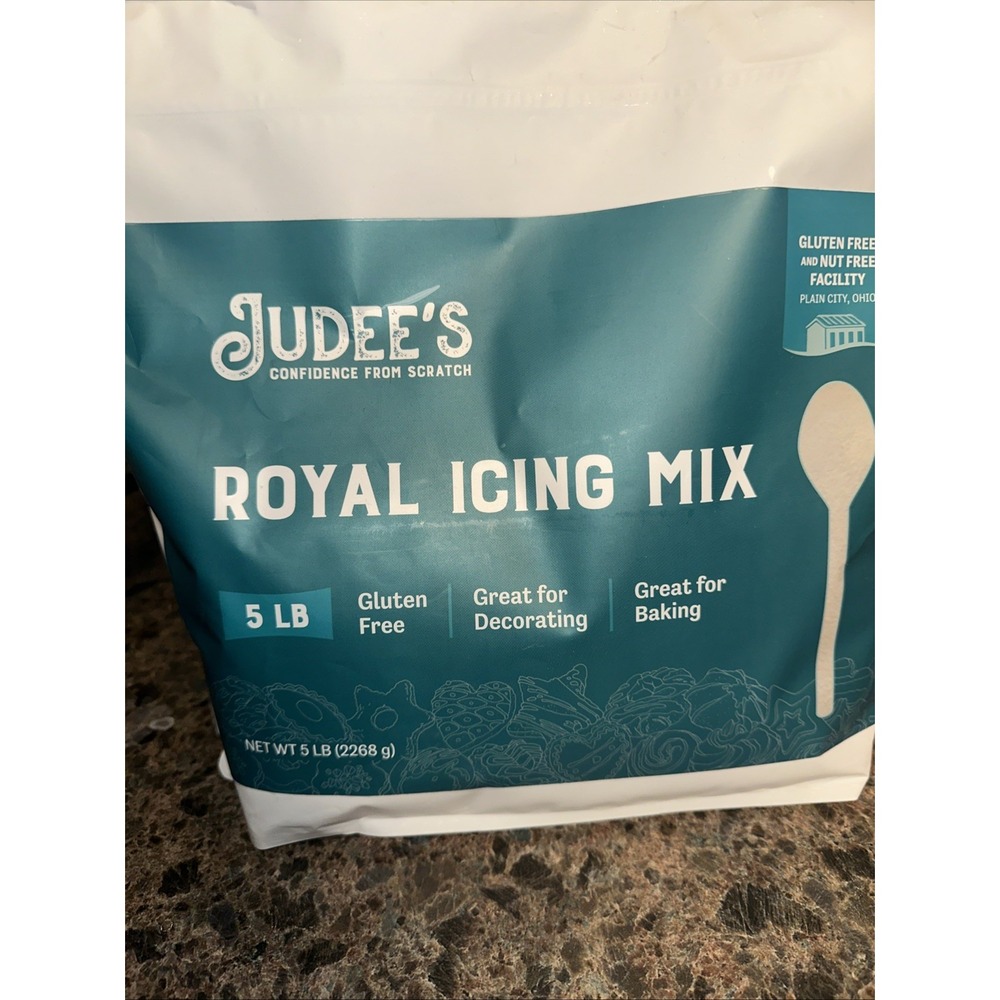 Judee's Royal Icing Mix 5lb Resealable Bag Gluten Free
